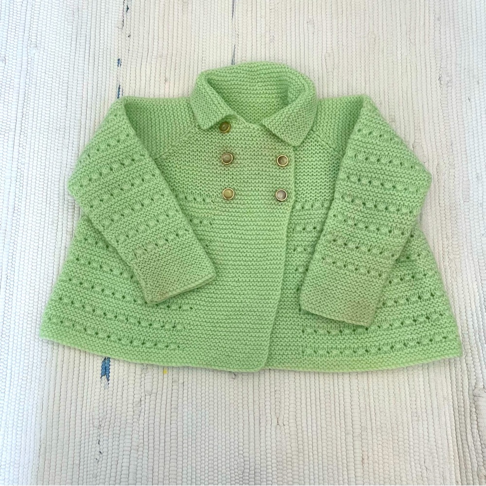 Beautiful hand knit baby cardigan